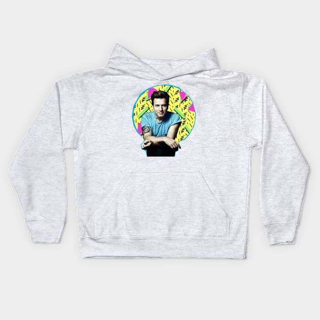 Ewan McGregor Kids Hoodie by austyndelugoart